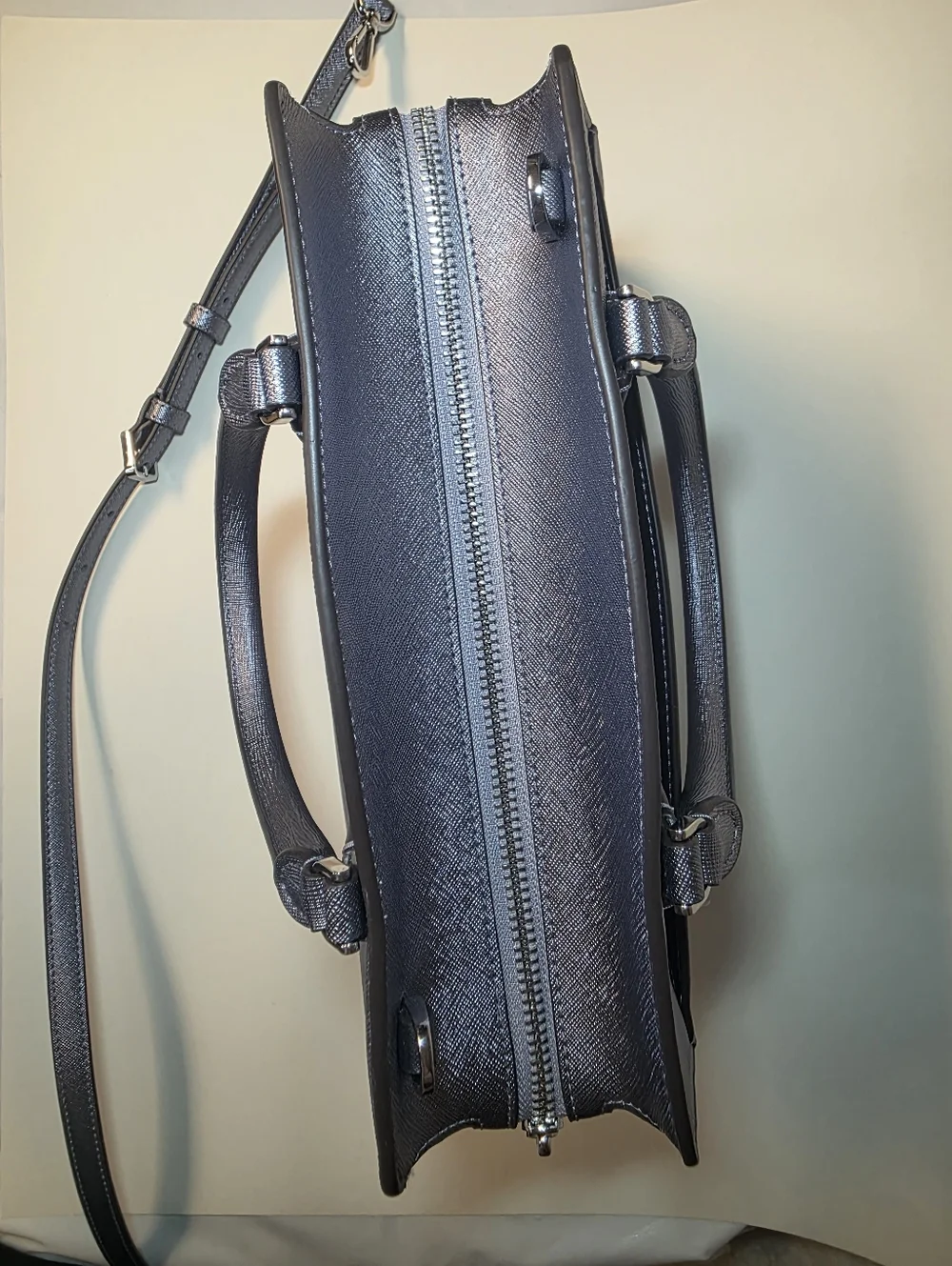 NWOT Kate Spade Madison Medium Satchel Shoulder Bag Candied Flower Lilac Silver